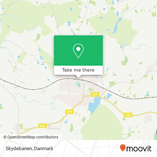 Skydebanen kort