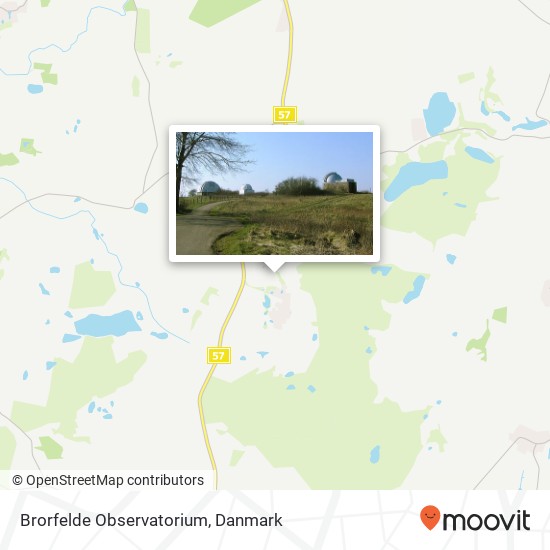 Brorfelde Observatorium kort