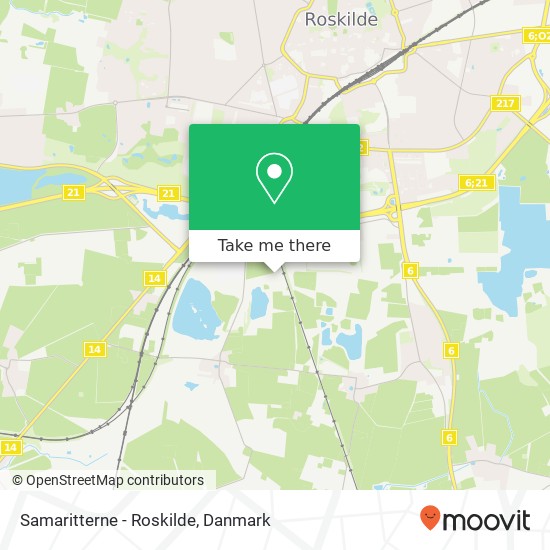 Samaritterne - Roskilde kort