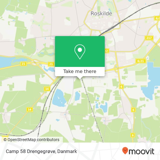 Camp 58 Drengegrøve kort