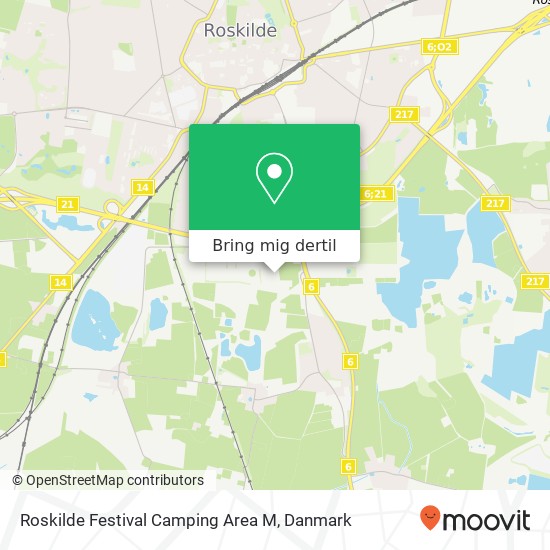 Roskilde Festival Camping Area M kort