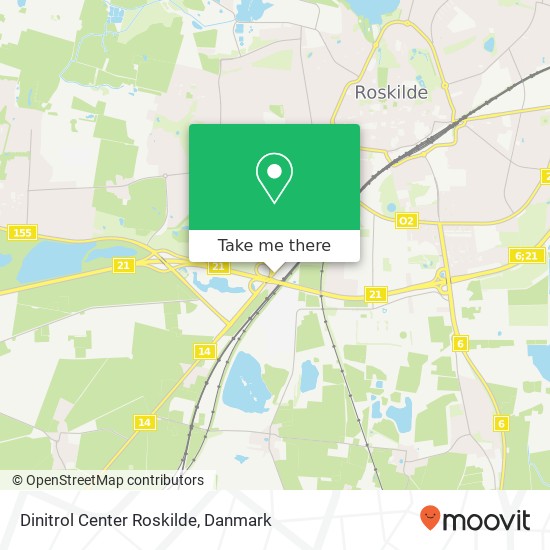 Dinitrol Center Roskilde kort