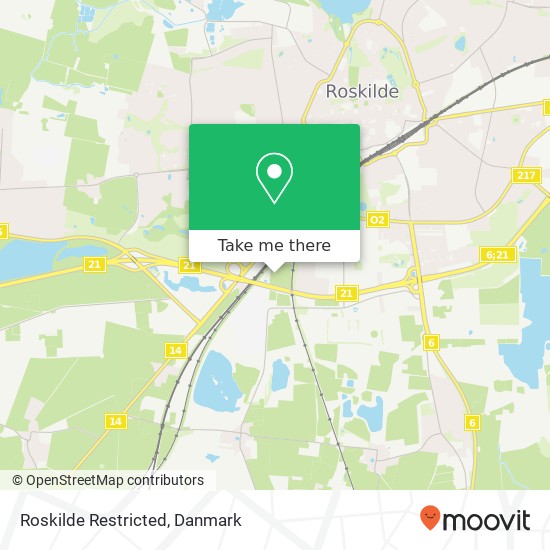 Roskilde Restricted kort