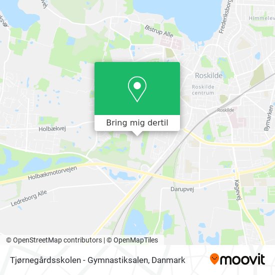 Tjørnegårdsskolen - Gymnastiksalen kort