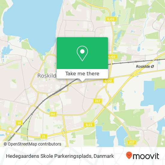 Hedegaardens Skole Parkeringsplads kort