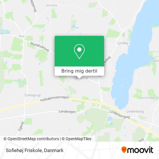 Sofiehøj Friskole kort