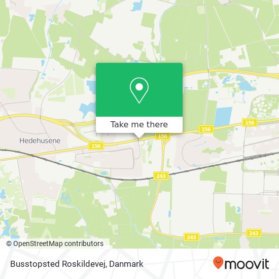 Busstopsted Roskildevej kort
