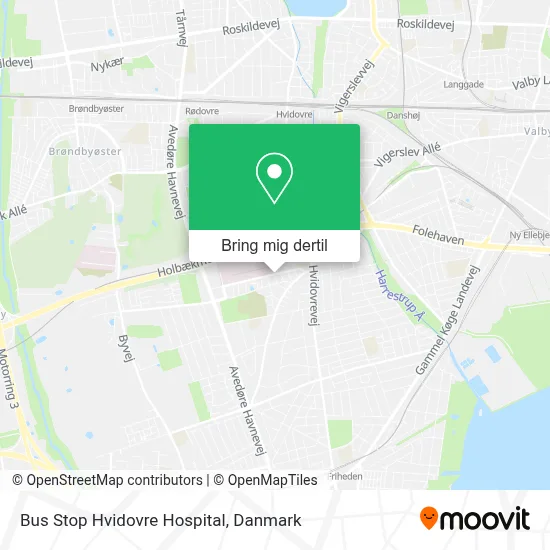 Bus Stop Hvidovre Hospital kort
