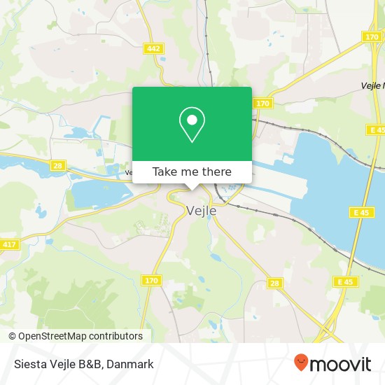 Siesta Vejle B&B kort