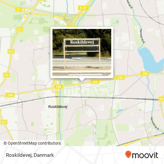 Roskildevej kort
