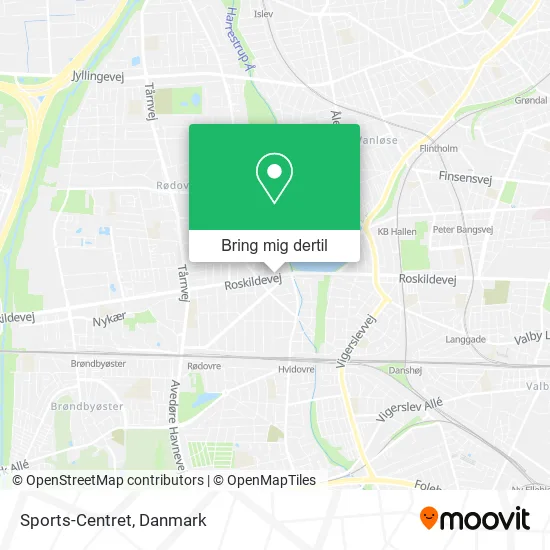 Sports-Centret kort