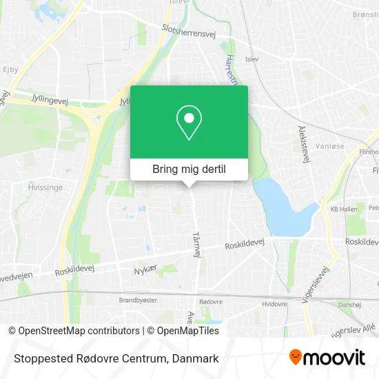 Stoppested Rødovre Centrum kort