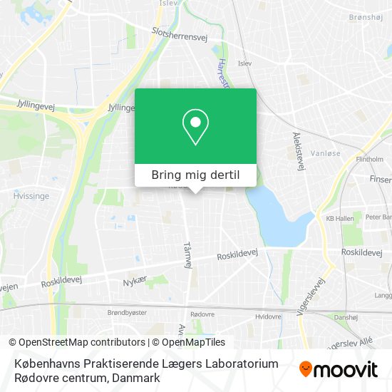 Københavns Praktiserende Lægers Laboratorium Rødovre centrum kort