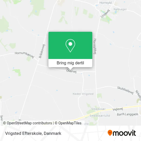 Vrigsted Efterskole kort