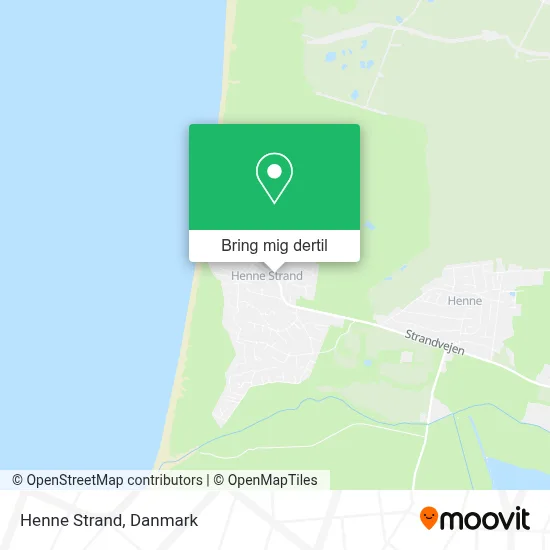 Henne Strand kort