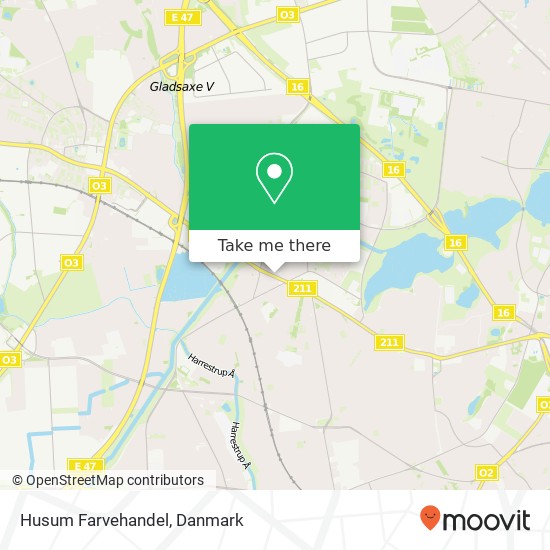 Husum Farvehandel kort