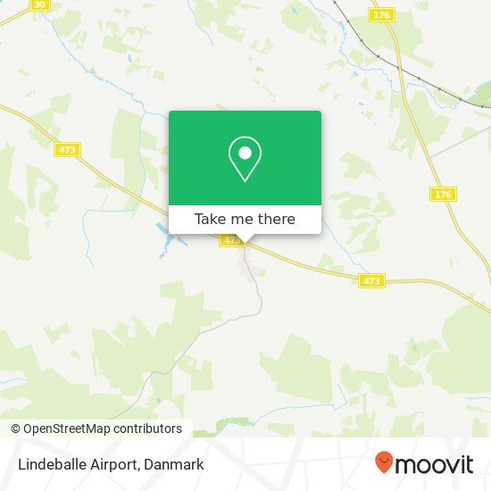 Lindeballe Airport kort