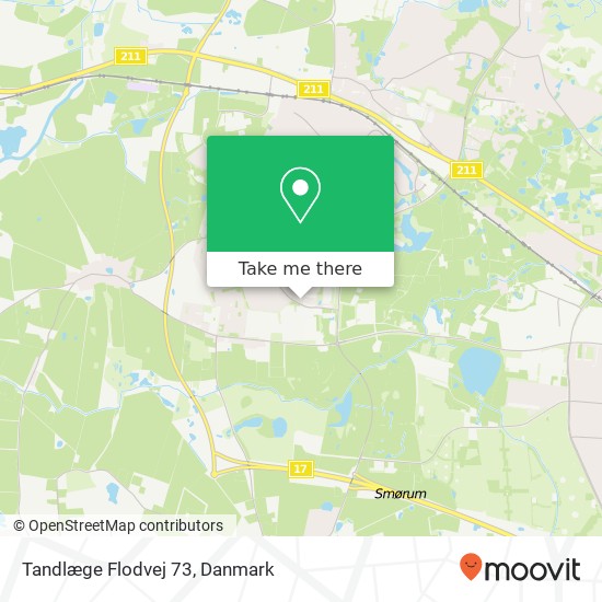 Tandlæge Flodvej 73 kort