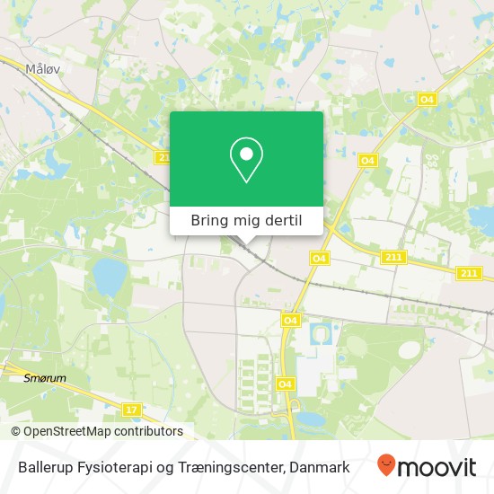 Ballerup Fysioterapi og Træningscenter kort