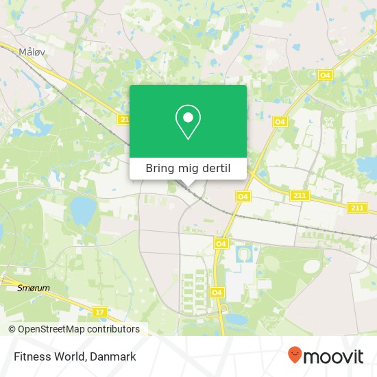 Fitness World kort