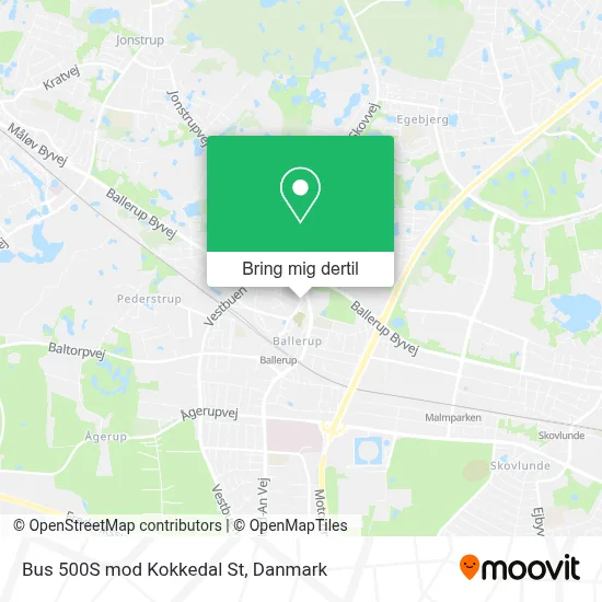 Bus 500S mod Kokkedal St kort