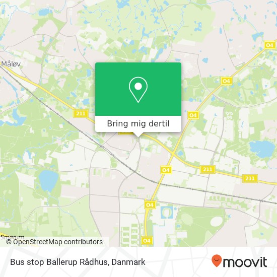 Bus stop Ballerup Rådhus kort