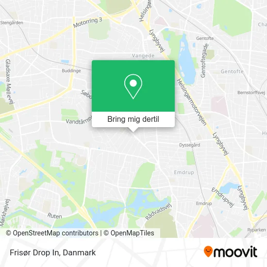 Frisør Drop In kort