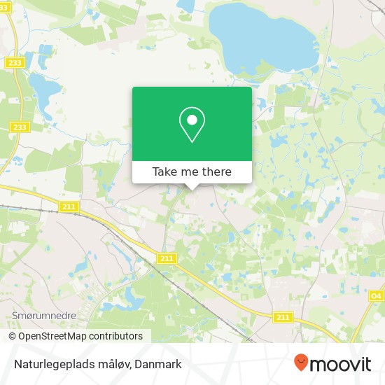 Naturlegeplads måløv kort