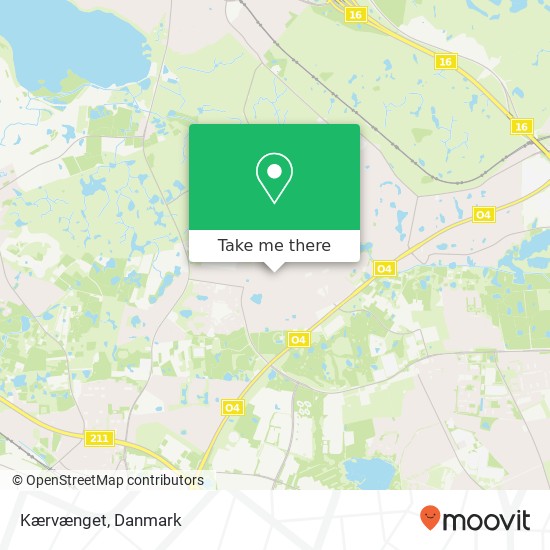 Kærvænget kort