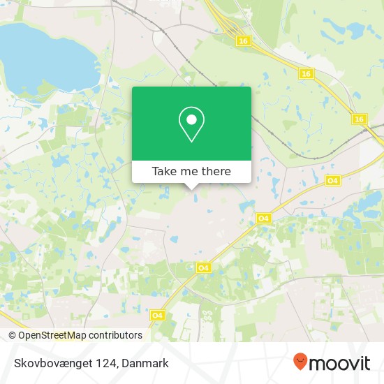 Skovbovænget 124 kort