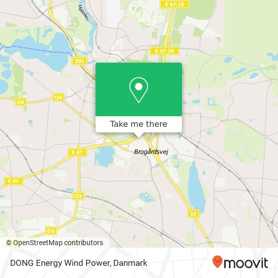 DONG Energy Wind Power kort