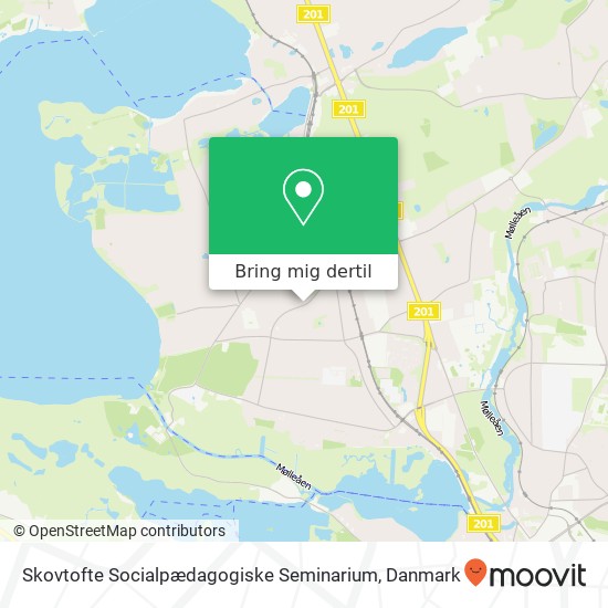 Skovtofte Socialpædagogiske Seminarium kort