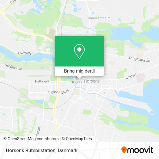 Horsens Rutebilstation kort