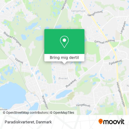 Paradiskvarteret kort