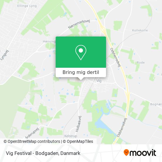 Vig Festival - Bodgaden kort
