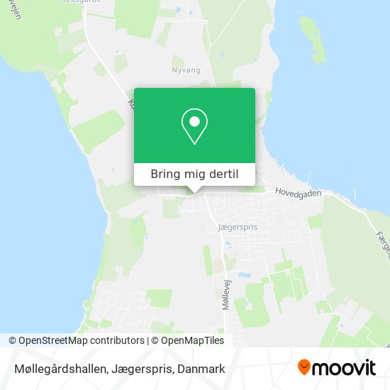 Møllegårdshallen, Jægerspris kort