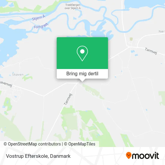 Vostrup Efterskole kort