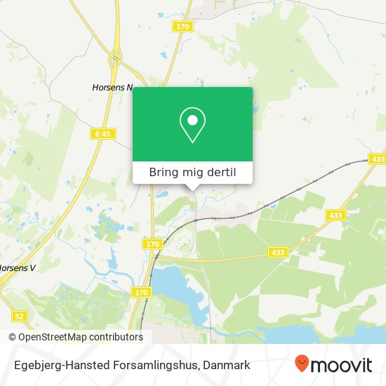 Egebjerg-Hansted Forsamlingshus kort