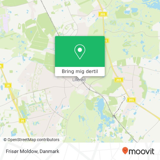 Frisør Moldow kort