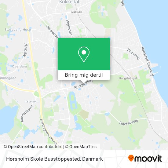 Hørsholm Skole Busstoppested kort