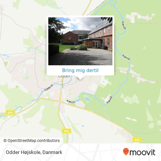 Odder Højskole kort