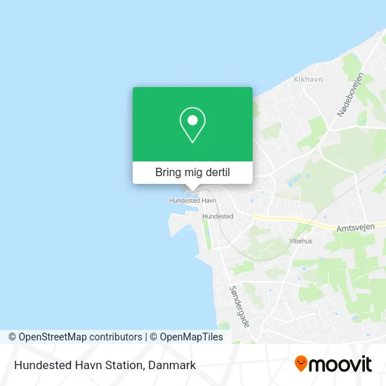 Hundested Havn Station kort