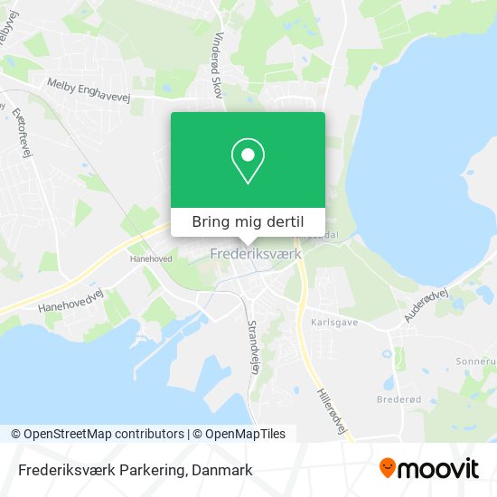 Frederiksværk Parkering kort