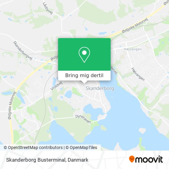 Skanderborg Busterminal kort