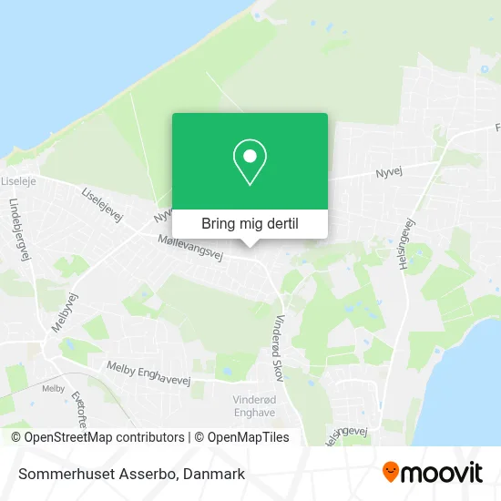 Sommerhuset Asserbo kort