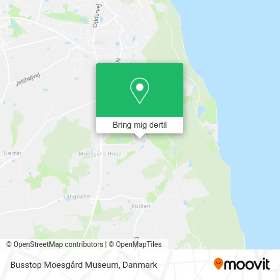 Busstop Moesgård Museum kort