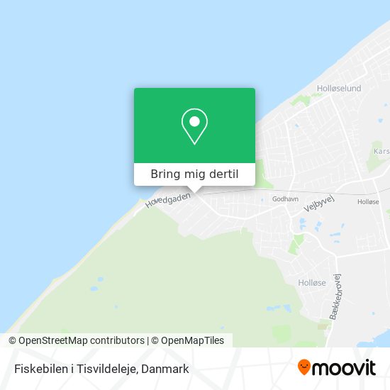 Fiskebilen i Tisvildeleje kort