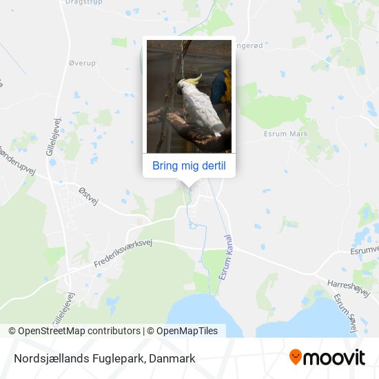 Nordsjællands Fuglepark kort