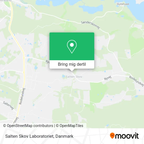 Salten Skov Laboratoriet kort