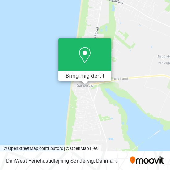DanWest Feriehusudlejning Søndervig kort